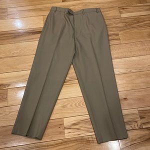 Mens Lauren total comfort wool, 36x32, tan.